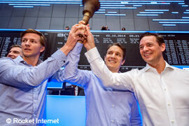 Rocket Internet Vorstand beim Börsengang in Frankfurt