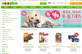 Zooplus Webseite